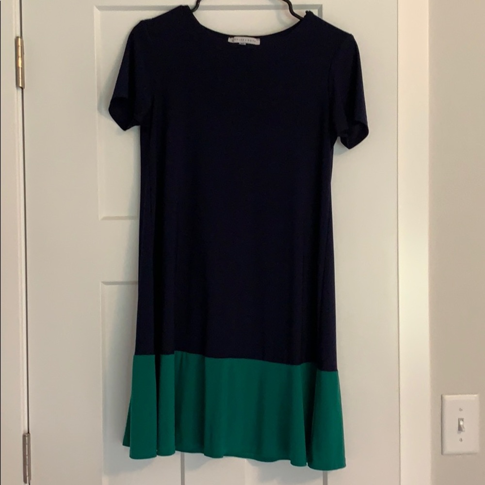 Beautiful dark blue dress, size small!
